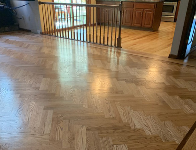 Latham NY Wood Floor Installation - Intricate Inlays